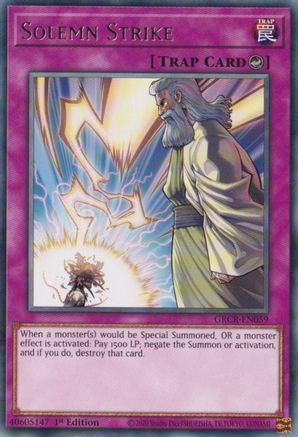 Image of Solemn Strike (GRCR-EN059) - The Grand Creators 1st Edition