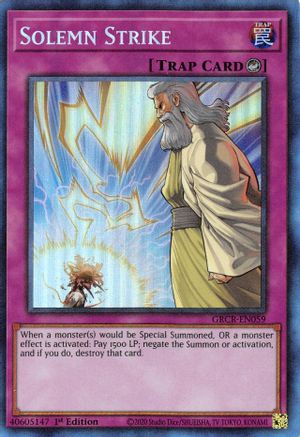 Image of Solemn Strike (CR) (GRCR-EN059) - The Grand Creators 1st Edition