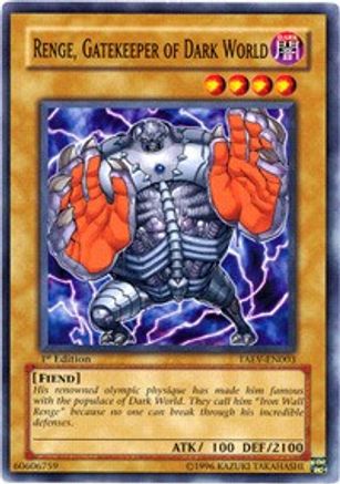 Image of Renge, Gatekeeper of Dark World (TAEV-EN003) - Tactical Evolution 1st Edition