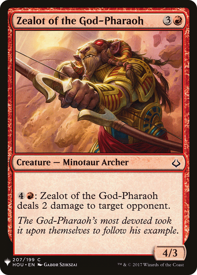 Image of Zealot of the God-Pharaoh (LIST-207) - The List