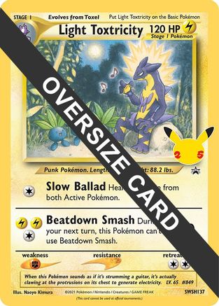 Image of Light Toxtricity SWSH137  Jumbo Cards - Promo