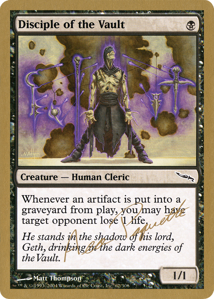 Image of Disciple of the Vault - 2004 Aeo Paquette (MRD) (WCD-) - World Championship Decks 2004