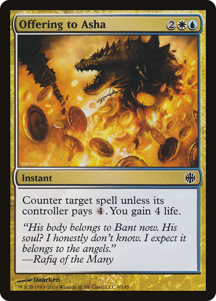 Image of Offering to Asha (ARB-009) - Alara Reborn Foil