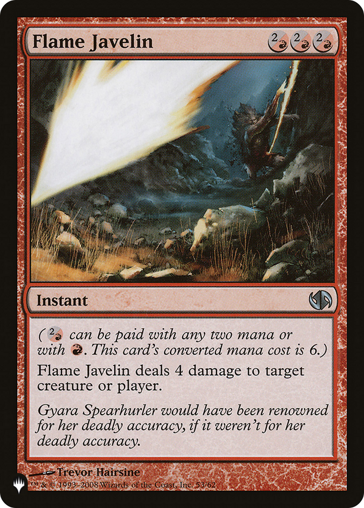Image of Flame Javelin (LIST-DD2-53) - The List