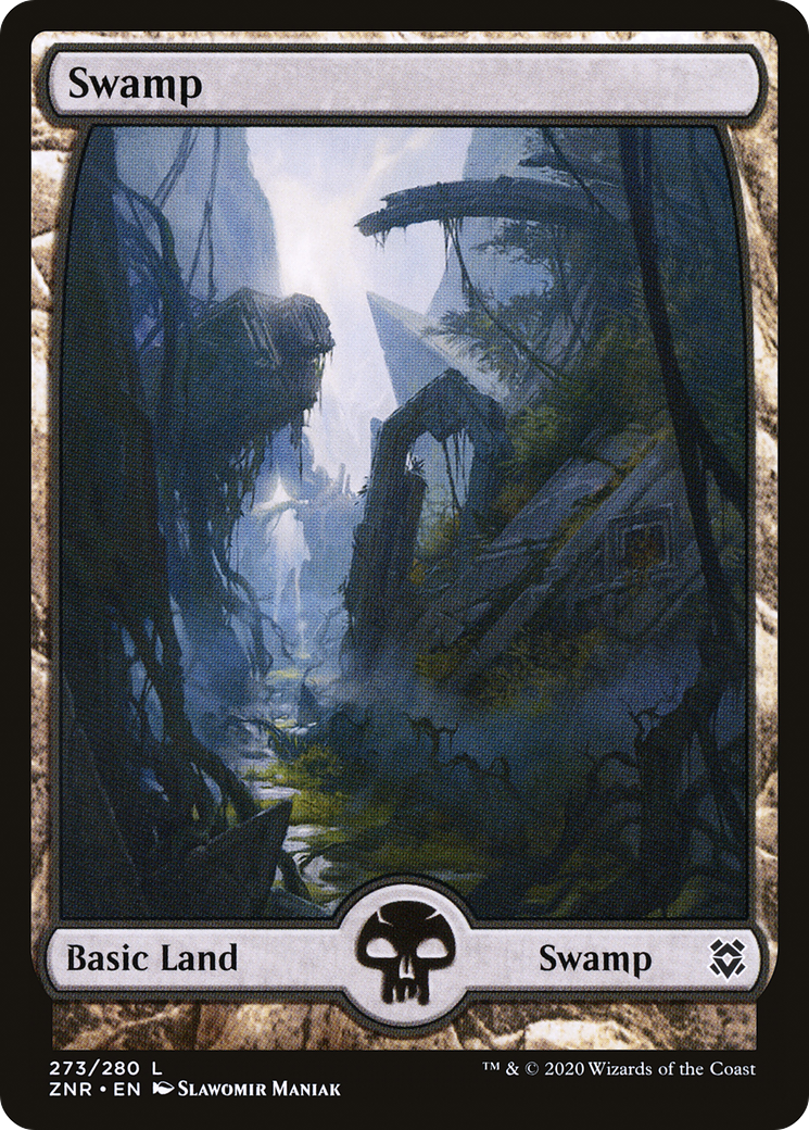 Image of Swamp (273) - Full Art (ZNR-273) - Zendikar Rising: (Full Art) Foil