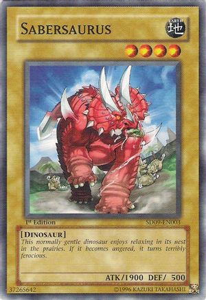 Image of Sabersaurus (SD09-EN003) - Structure Deck: Dinosaur's Rage 1st Edition