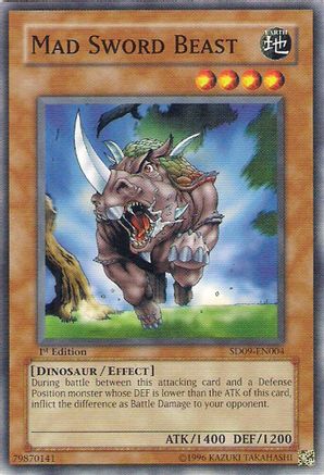 Image of Mad Sword Beast (SD09-EN004) - Structure Deck: Dinosaur's Rage 1st Edition