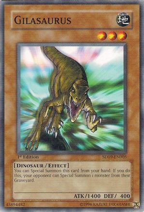 Image of Gilasaurus (SD09-EN005) - Structure Deck: Dinosaur's Rage 1st Edition