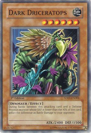 Image of Dark Driceratops (SD09-EN006) - Structure Deck: Dinosaur's Rage 1st Edition