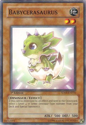 Image of Babycerasaurus (SD09-EN016) - Structure Deck: Dinosaur's Rage 1st Edition