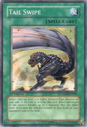 Image of Tail Swipe (SD09-EN018) - Structure Deck: Dinosaur's Rage 1st Edition