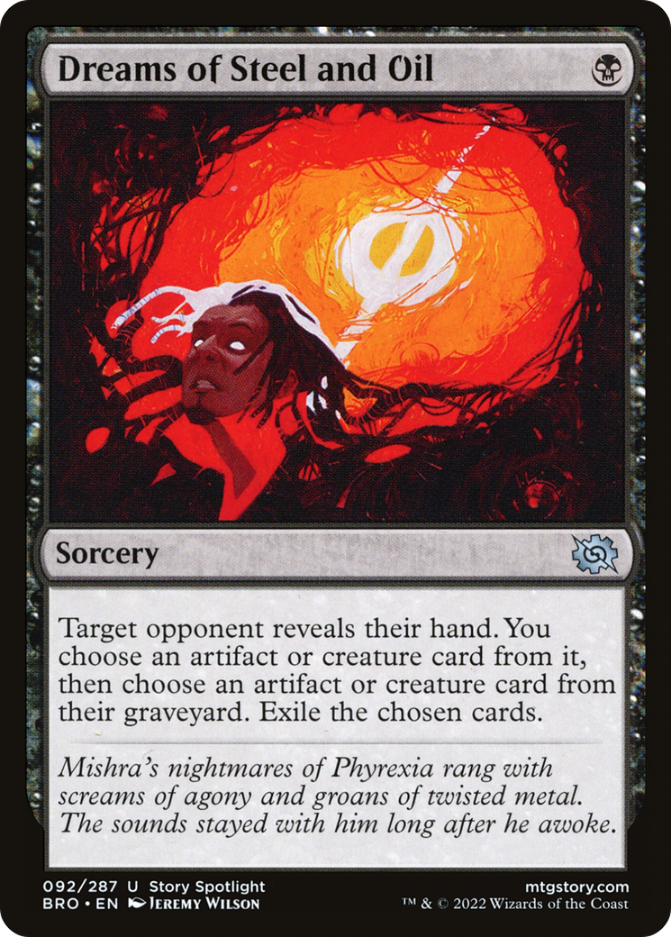 Image of Dreams of Steel and Oil (BRO-092) - The Brothers' War Foil