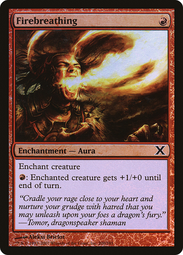 Image of Firebreathing (10E-200★) - Tenth Edition Foil