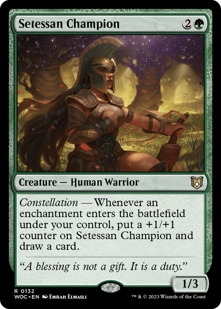Image of Setessan Champion (WOC-132) - Wilds of Eldraine Commander