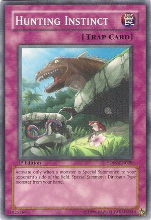 Image of Hunting Instinct (SD09-EN028) - Structure Deck: Dinosaur's Rage 1st Edition