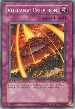 Image of Volcanic Eruption (SD09-EN030) - Structure Deck: Dinosaur's Rage 1st Edition