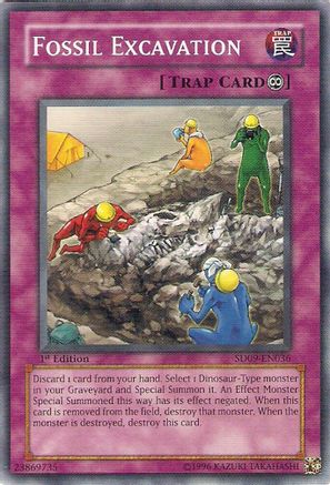 Image of Fossil Excavation (SD09-EN036) - Structure Deck: Dinosaur's Rage 1st Edition