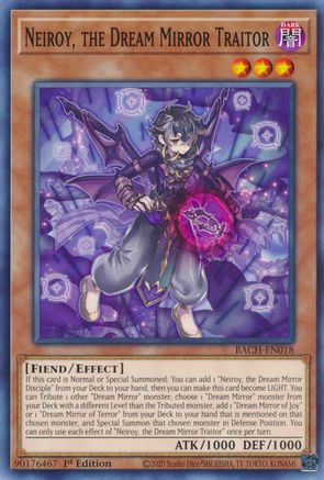 Image of Neiroy, the Dream Mirror Traitor (BACH-EN018) - Battle of Chaos 1st Edition