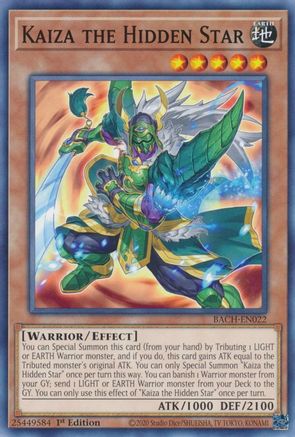 Image of Kaiza the Hidden Star (BACH-EN022) - Battle of Chaos 1st Edition