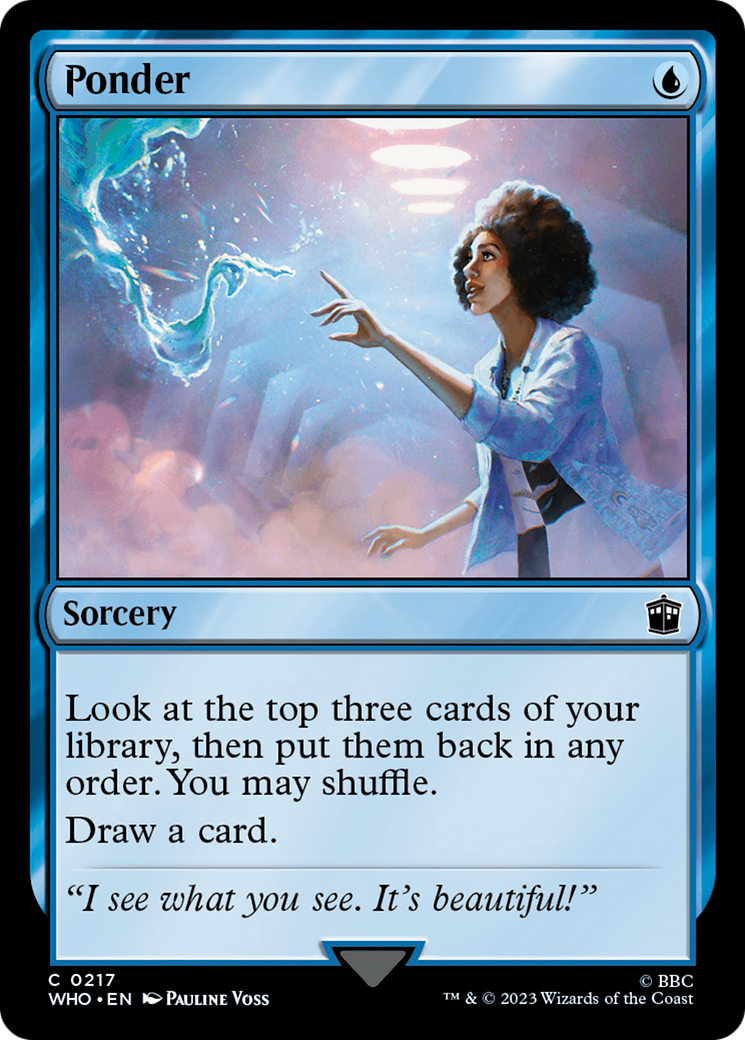 Image of Ponder (WHO-217) - Doctor Who Foil