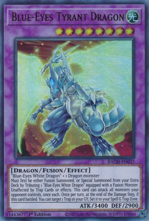 Image of Blue-Eyes Tyrant Dragon (BACH-EN037) - Battle of Chaos 1st Edition