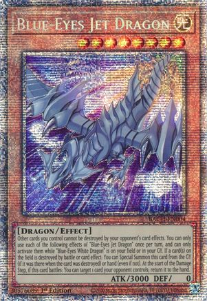 Image of Blue-Eyes Jet Dragon (Starlight Rare) (BACH-EN004) - Battle of Chaos 1st Edition