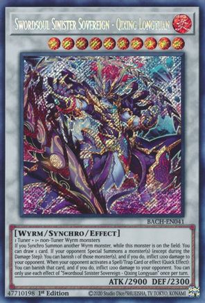 Image of Swordsoul Sinister Sovereign - Qixing Longyuan (BACH-EN041) - Battle of Chaos 1st Edition