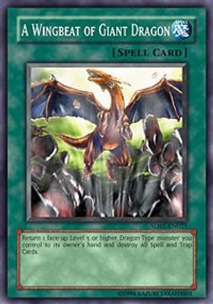 Image of A Wingbeat of Giant Dragon (SDRL-EN025) - Structure Deck: Rise of the Dragon Lords 1st Edition