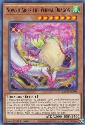 Image of Nowru Aries the Vernal Dragon (BACH-EN096) - Battle of Chaos 1st Edition