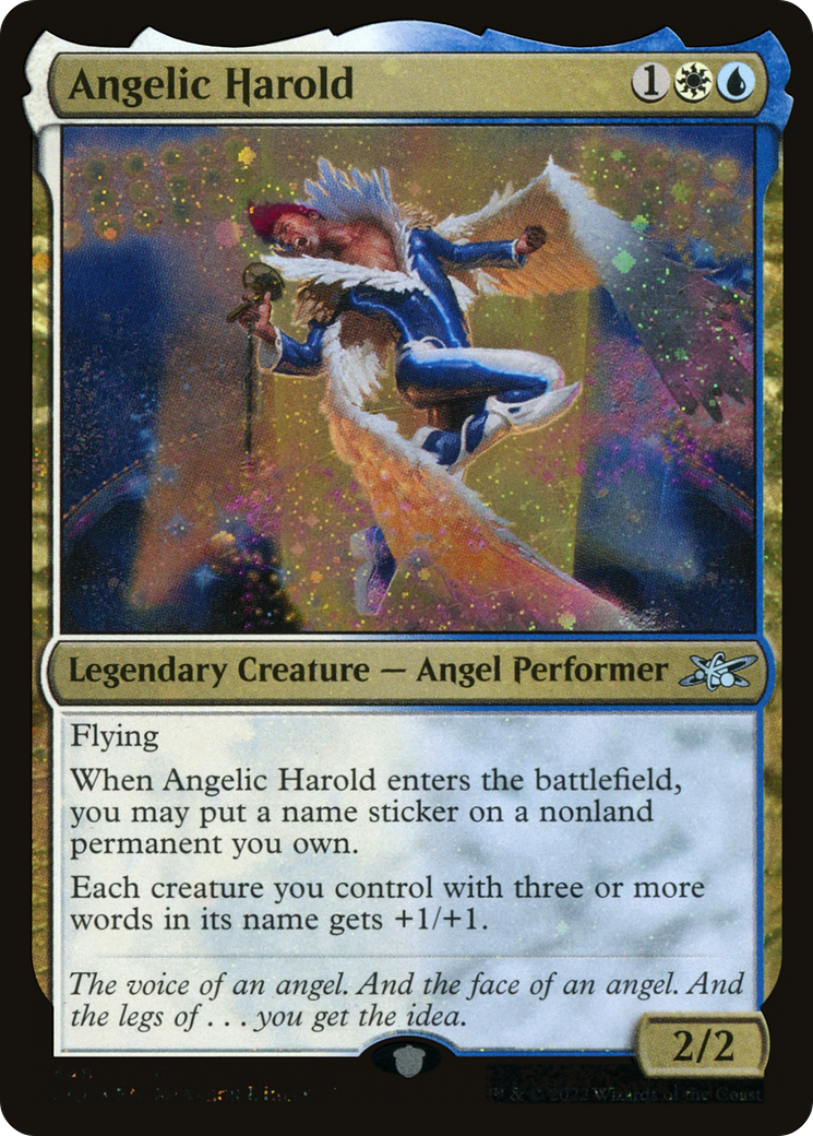 Image of Angelic Harold (Galaxy Foil) (UNF-448) - Unfinity Foil