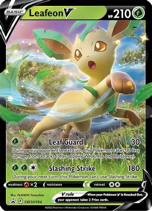 Image of Leafeon V SWSH194  - Holofoil SWSH Sword & Shield Promo Cards - Promo