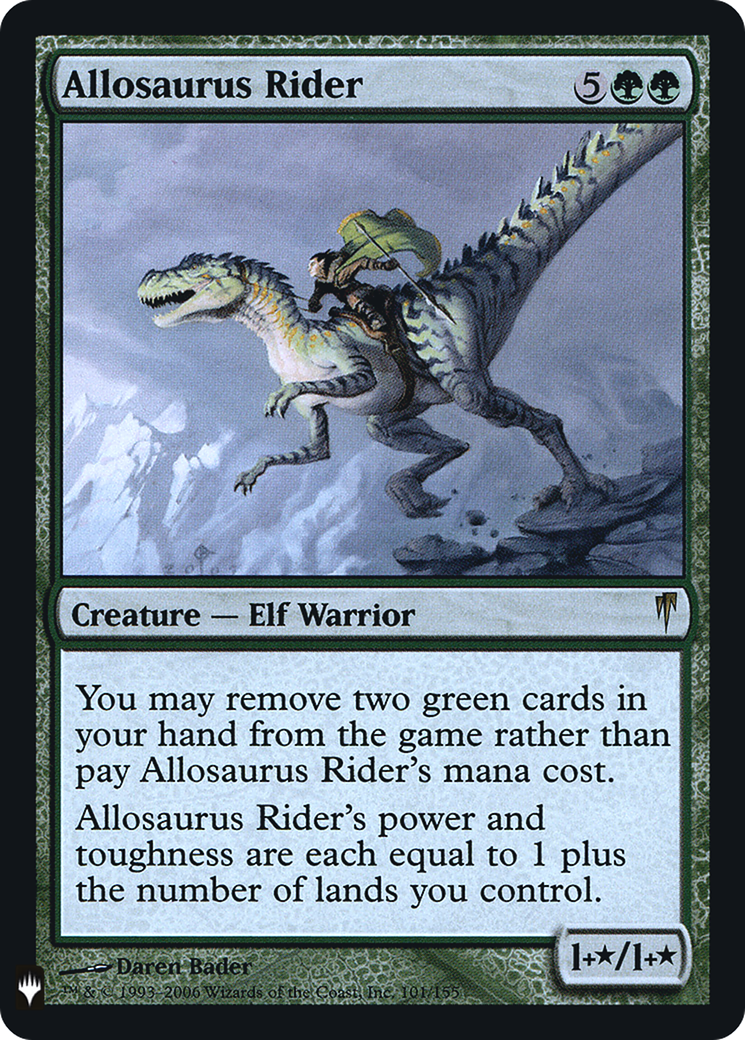 Image of Allosaurus Rider (LIST-101) - The List Foil