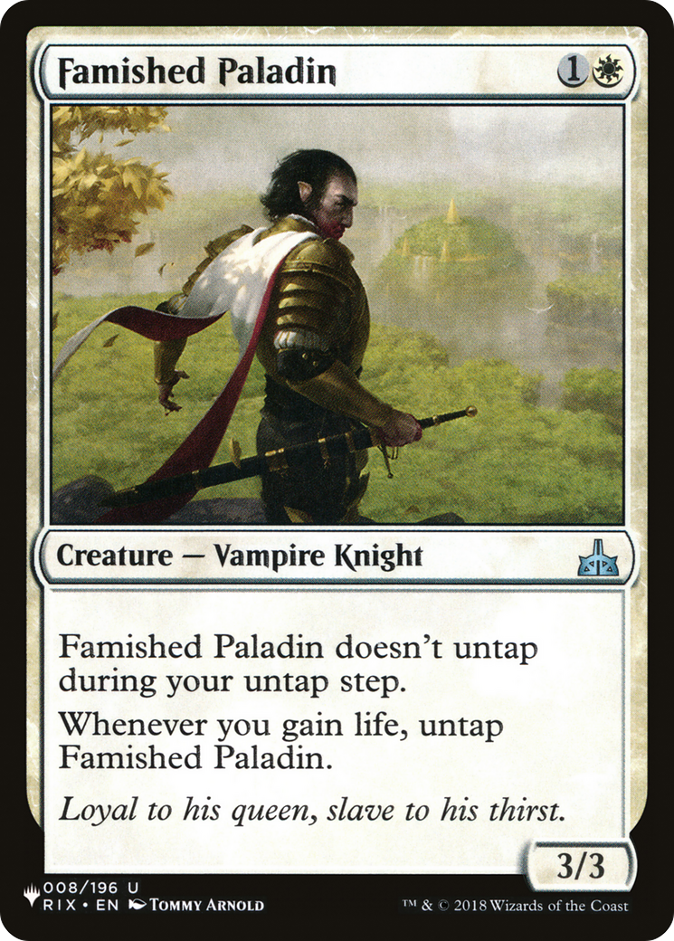 Image of Famished Paladin (LIST-RIX-8) - The List
