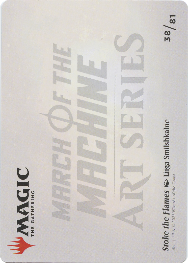 Image of Stoke the Flames // Stoke the Flames (AMOM-038) - March of the Machine Art Series (Borderless) Foil