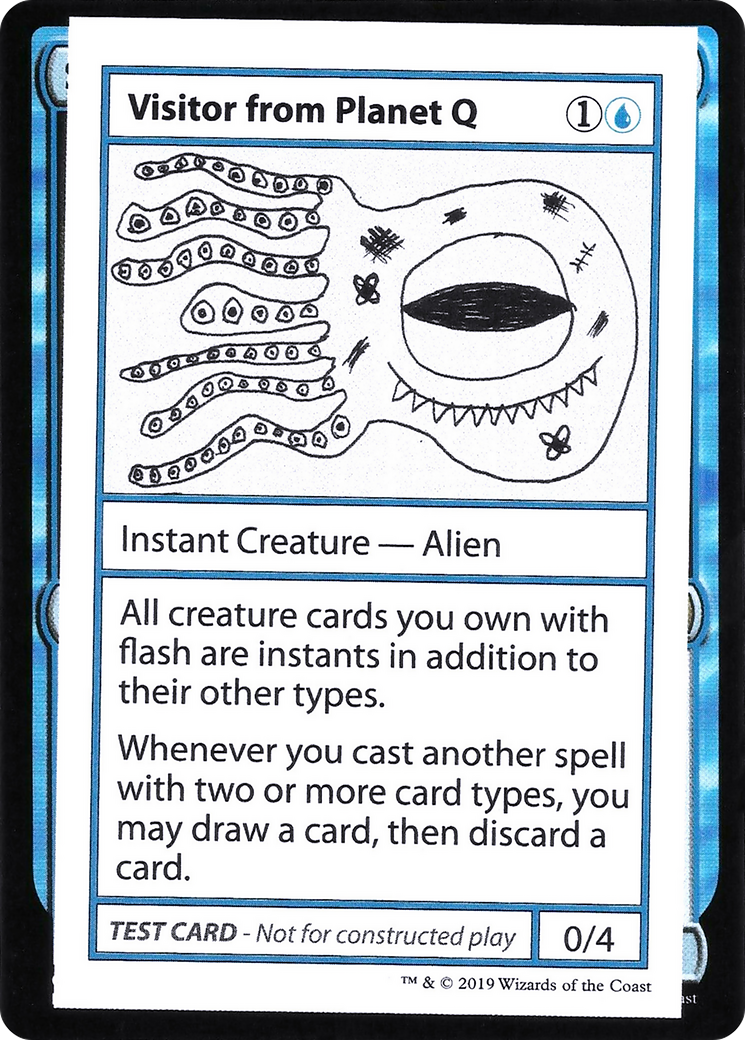 Image of Visitor from Planet Q (No PW Symbol) (CMB1-) - Mystery Booster Playtest Cards 2021