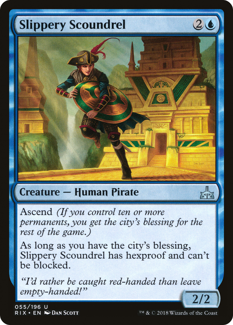 Image of Slippery Scoundrel (RIX-055) - Rivals of Ixalan Foil