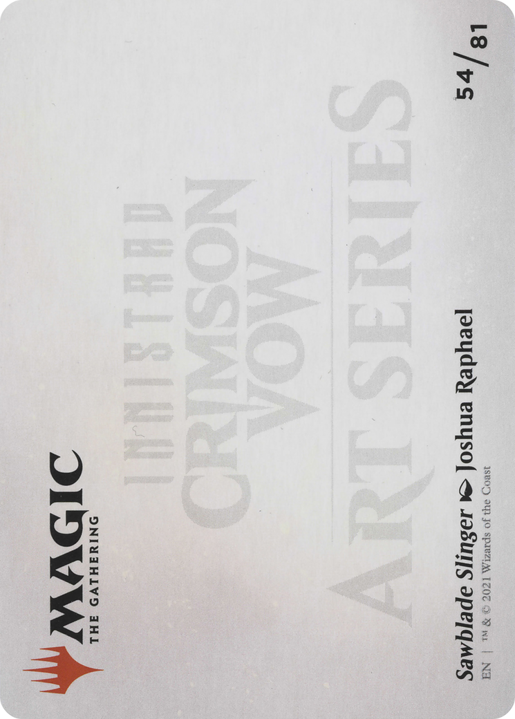 Image of Sawblade Slinger // Sawblade Slinger (AVOW-054) - Crimson Vow Art Series (Borderless)