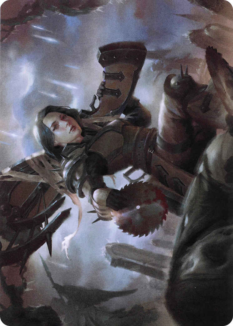 Image of Sawblade Slinger // Sawblade Slinger (AVOW-054) - Crimson Vow Art Series (Borderless)