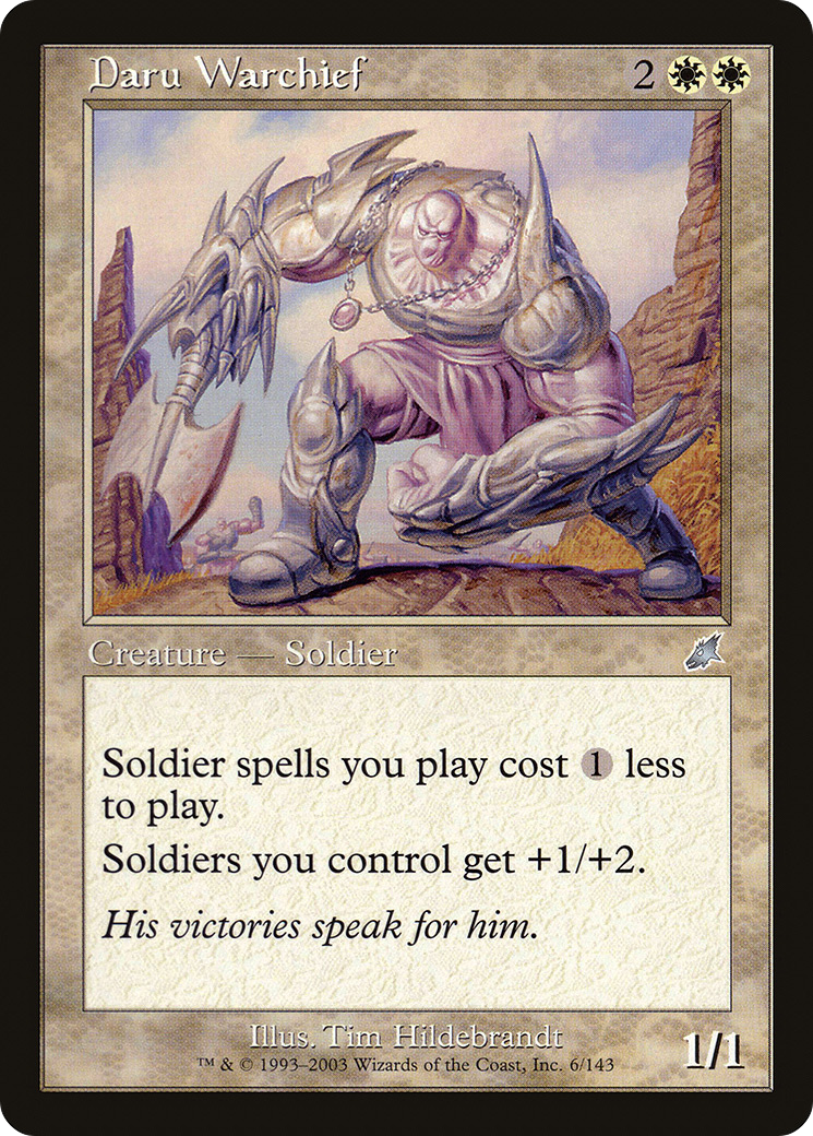Image of Daru Warchief (SCG-006) - Scourge Foil