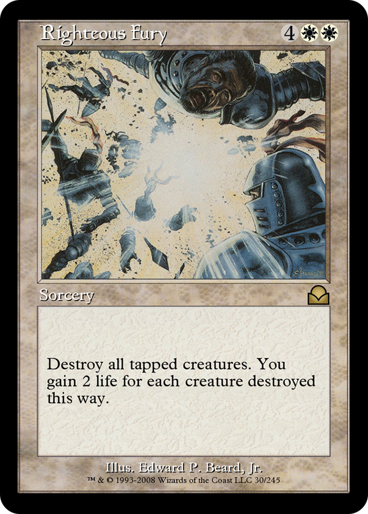 Image of Righteous Fury (ME2-030) - Masters Edition II Foil