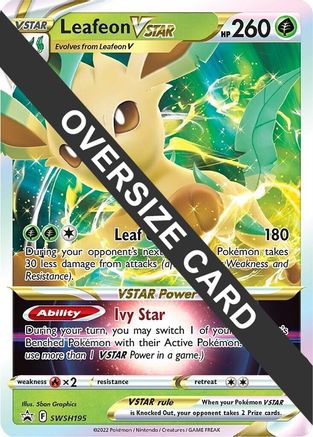Image of Leafeon VSTAR SWSH195  - Holofoil Jumbo Cards - Promo