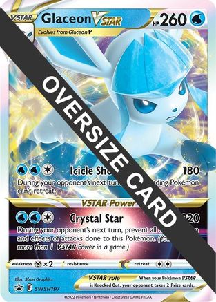 Image of Glaceon VSTAR SWSH197  - Holofoil Jumbo Cards - Promo
