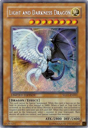 Image of Light and Darkness Dragon (YG01-EN001) - Yu-Gi-Oh! GX Manga Promotional Cards Limited