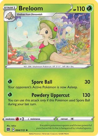 Image of Breloom 004/172  SWSH09 Brilliant Stars - Rare