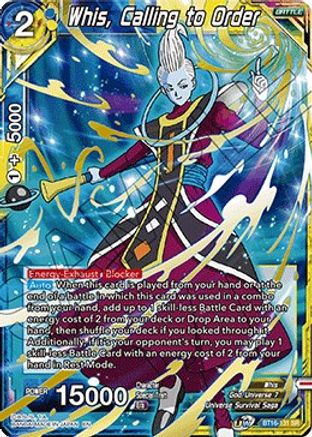 Image of Whis, Calling to Order (BT16-131) - Realm of the Gods Foil