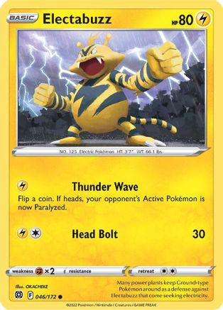Image of Electabuzz 046/172  SWSH09 Brilliant Stars - Common