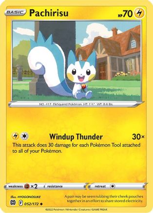 Image of Pachirisu 052/172  SWSH09 Brilliant Stars - Uncommon