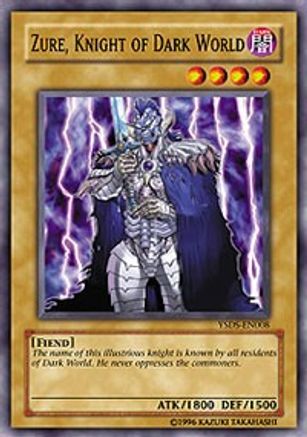 Image of Zure, Knight of Dark World (YSDS-EN008) - Starter Deck: Syrus Truesdale 1st Edition