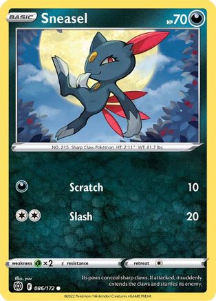Image of Sneasel 086/172  SWSH09 Brilliant Stars - Common