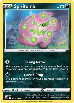 Image of Spiritomb 089/172  SWSH09 Brilliant Stars - Common